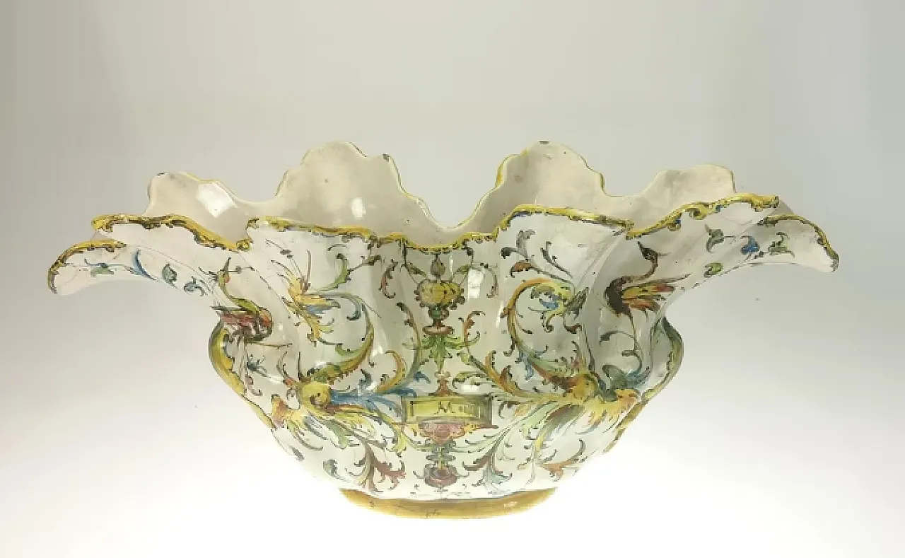 Maiolica centrotavola Minghetti, metà '900 2