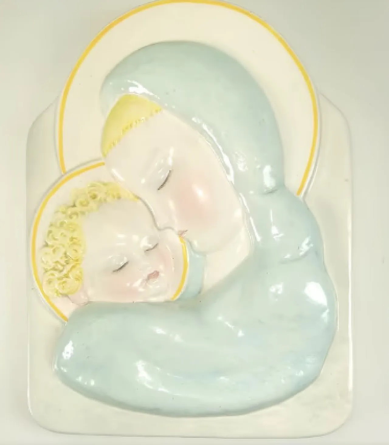 Ceramica Lenci Madonna con bambino, primo '900 4