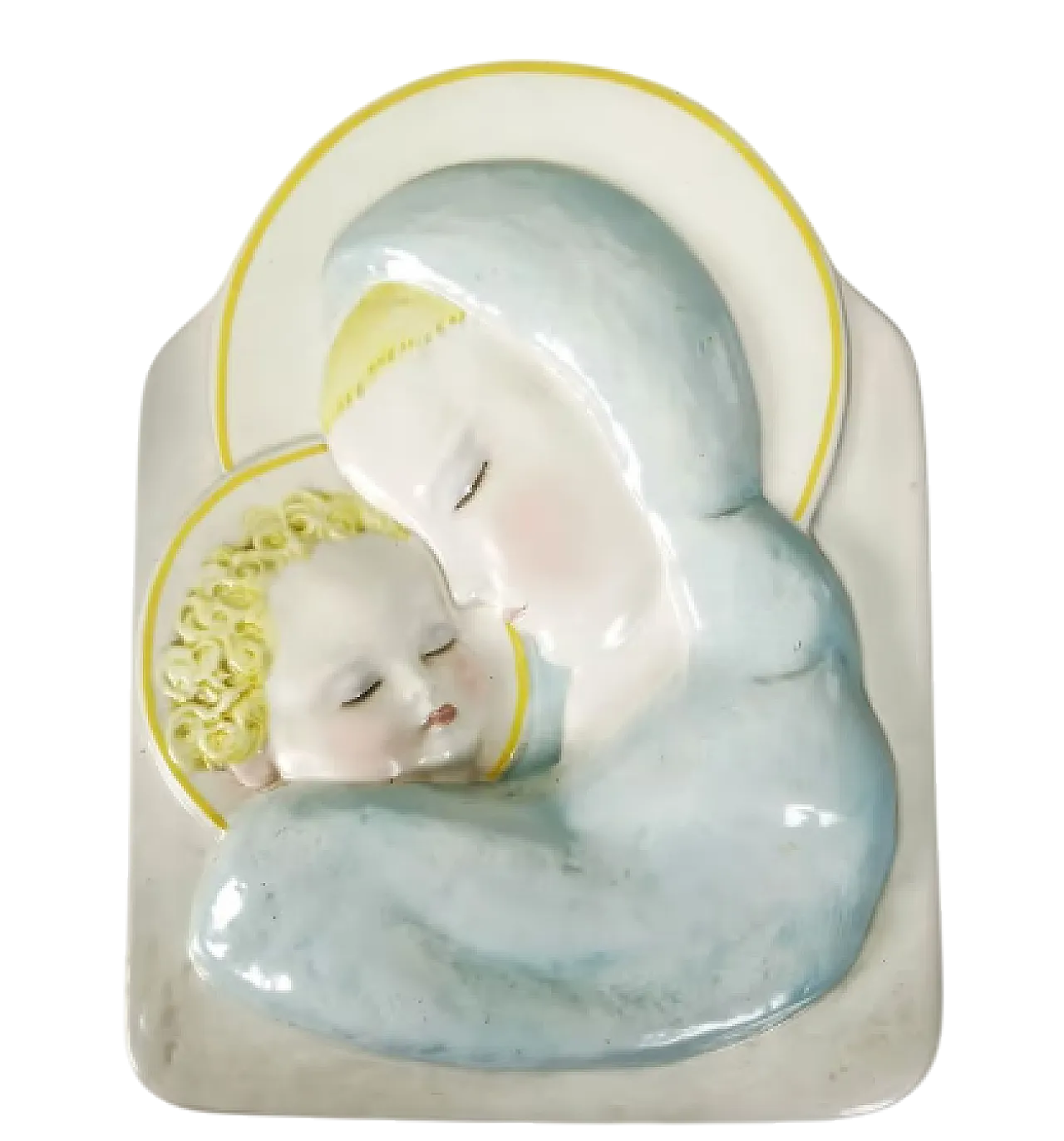 Ceramica Lenci Madonna con bambino, primo '900 6