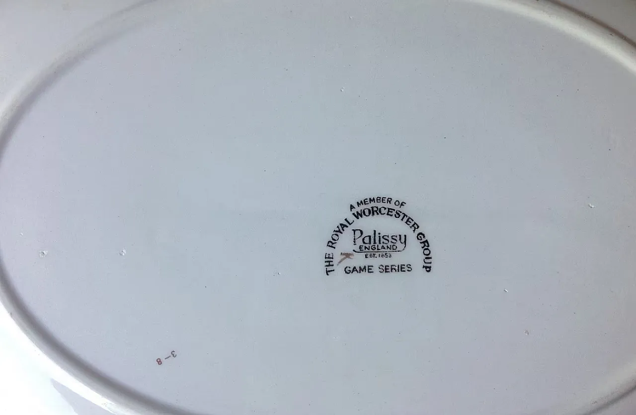 Piatto in ceramica ovale Royal Worcester, '800 3