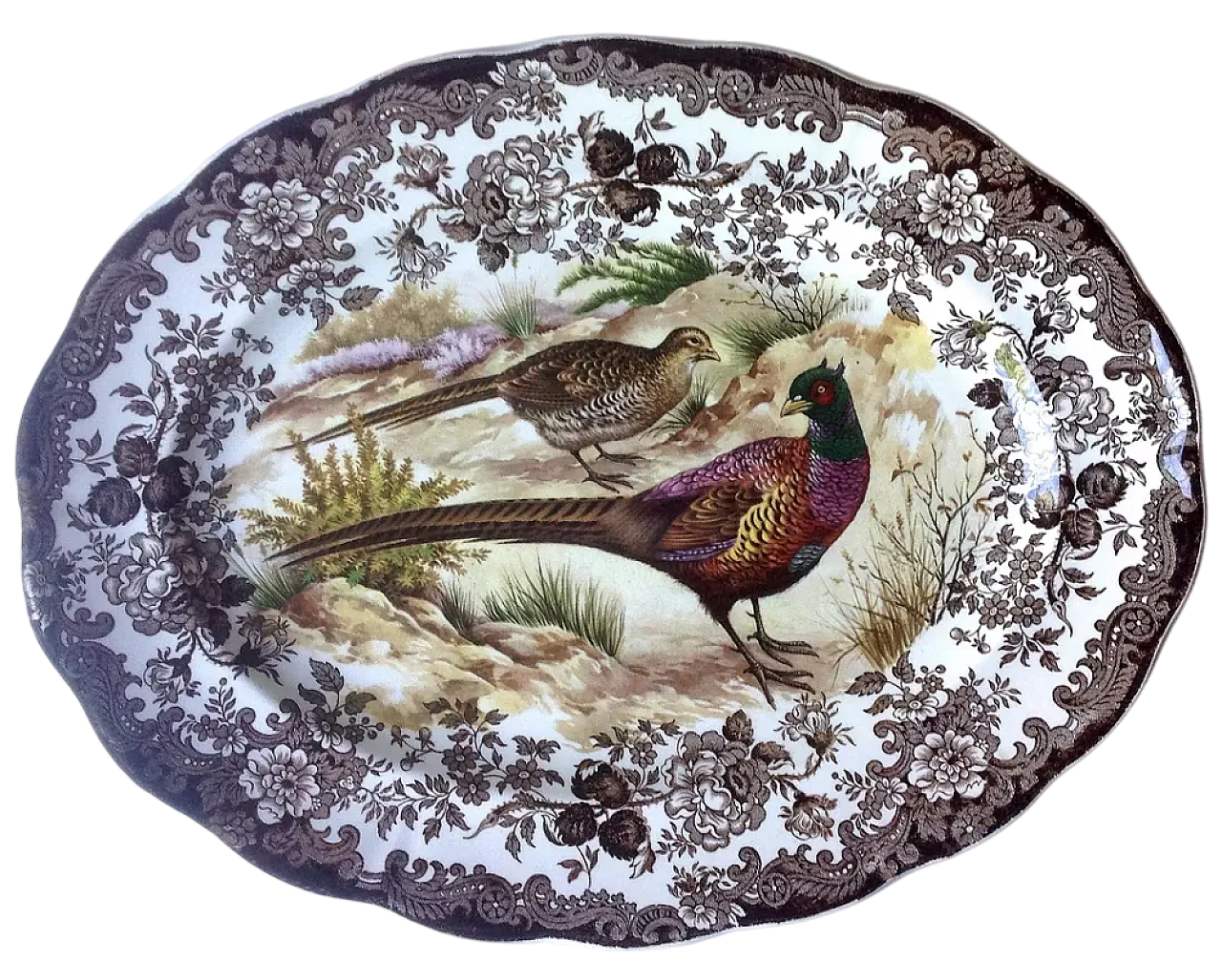 Piatto in ceramica ovale Royal Worcester, '800 5