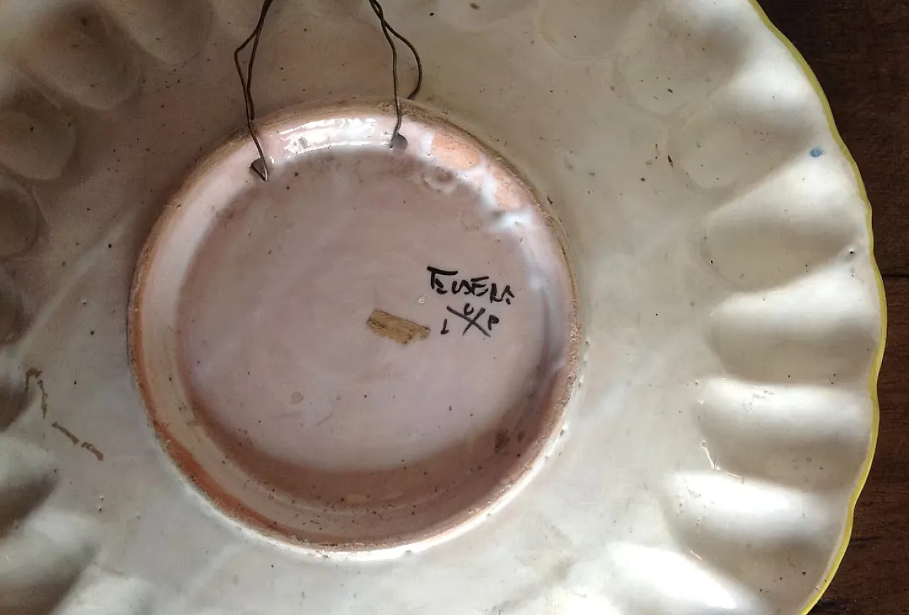 Piatto in ceramica, fine '900 2