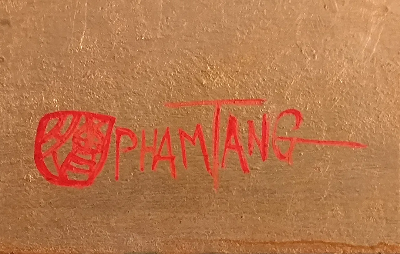 Composition on Gold' by Pham Tang 1924 (Thailand - 2017 Paris) ' 3