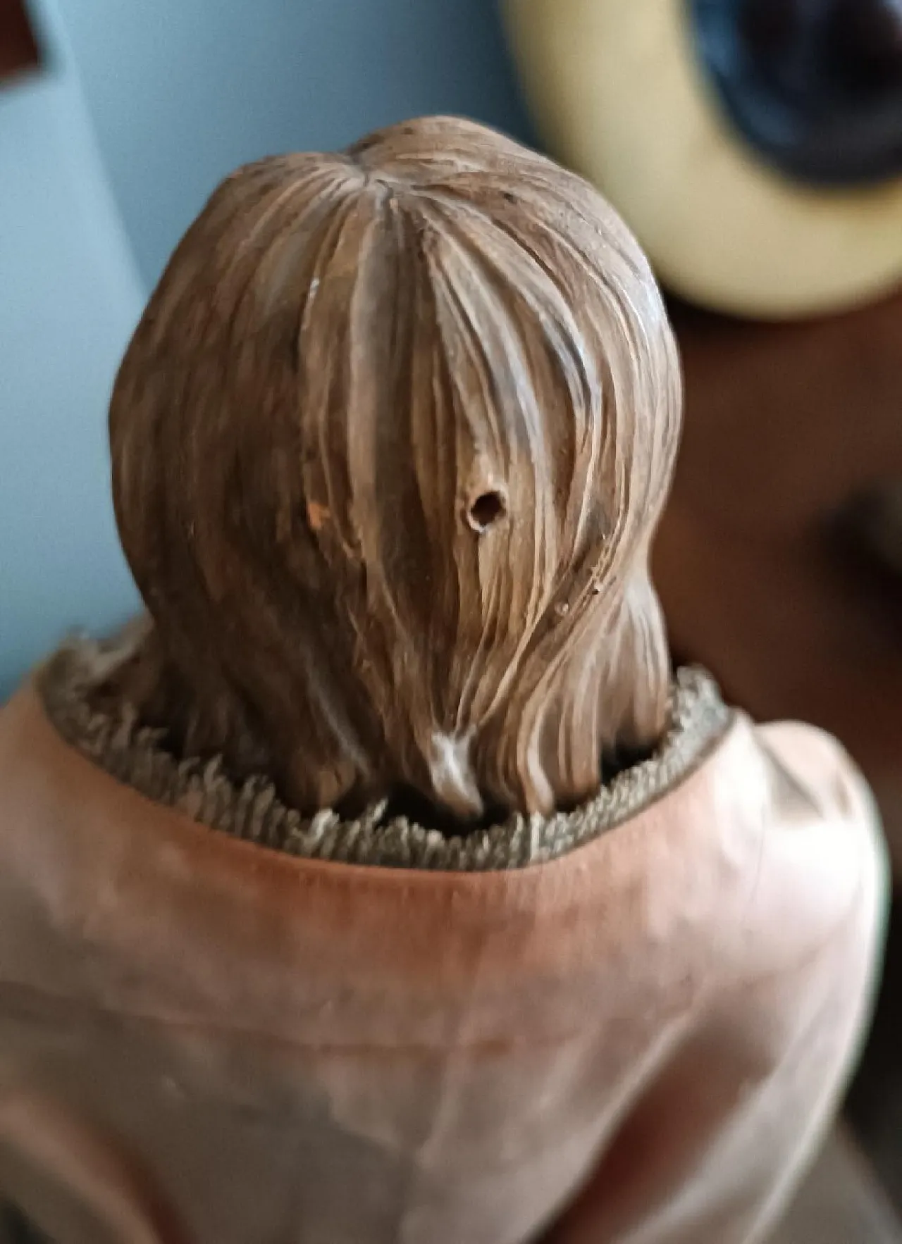 Sculpture of the Madonna or St Agatha in a glass bell, 19th century 9