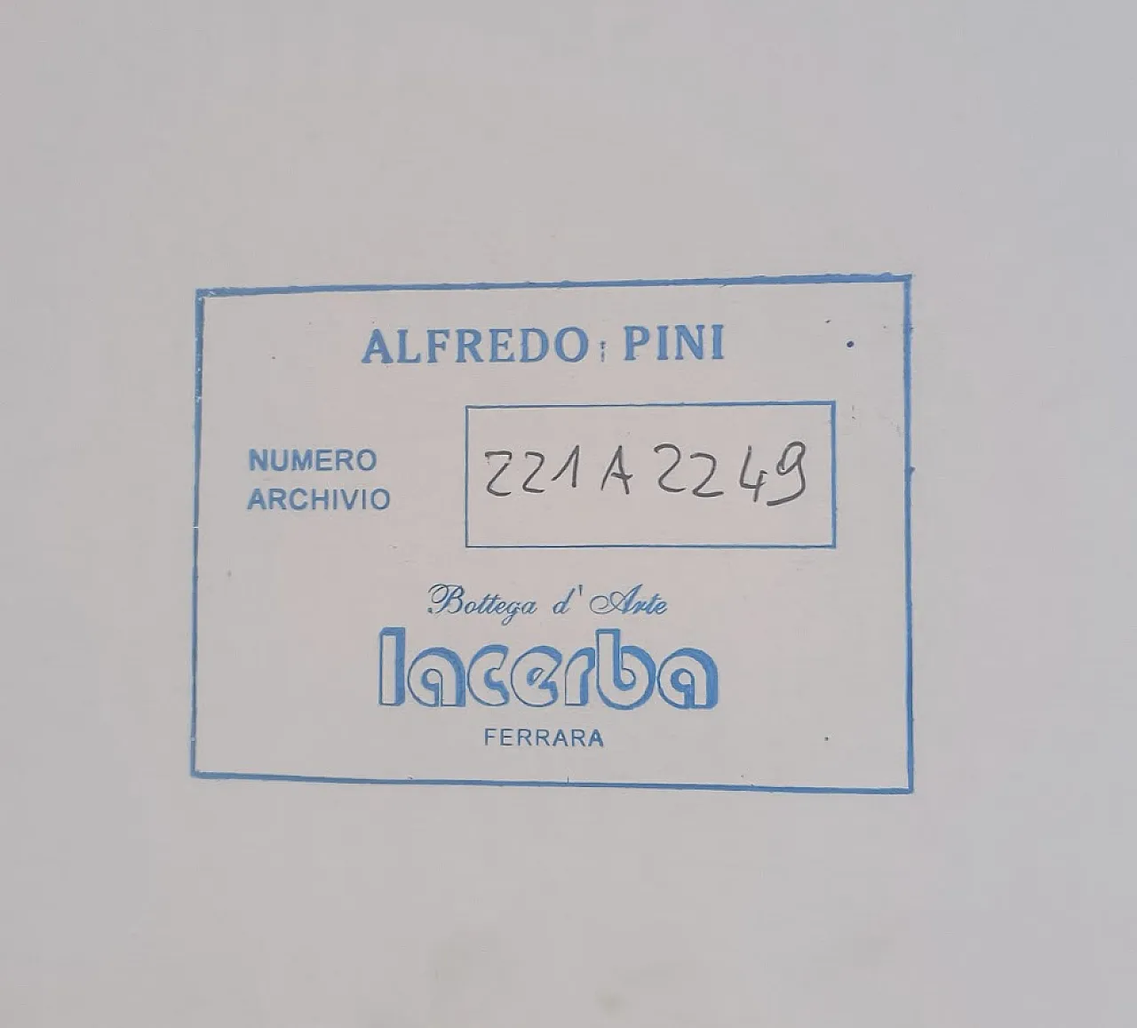 Olio su carta di ALFREDO PINI della serie "Le Città" - 51,5 x 37,0 cm 4