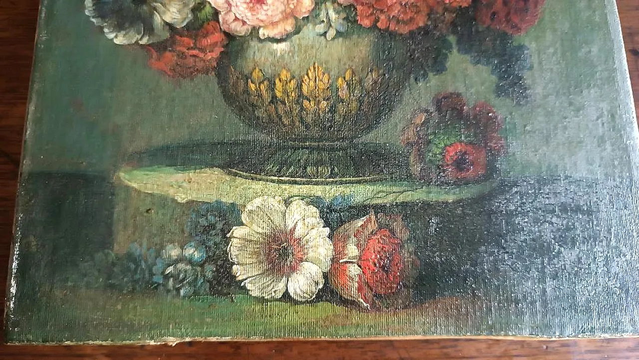 Vase of Flowers, oil painting on canvas, 19th century 1
