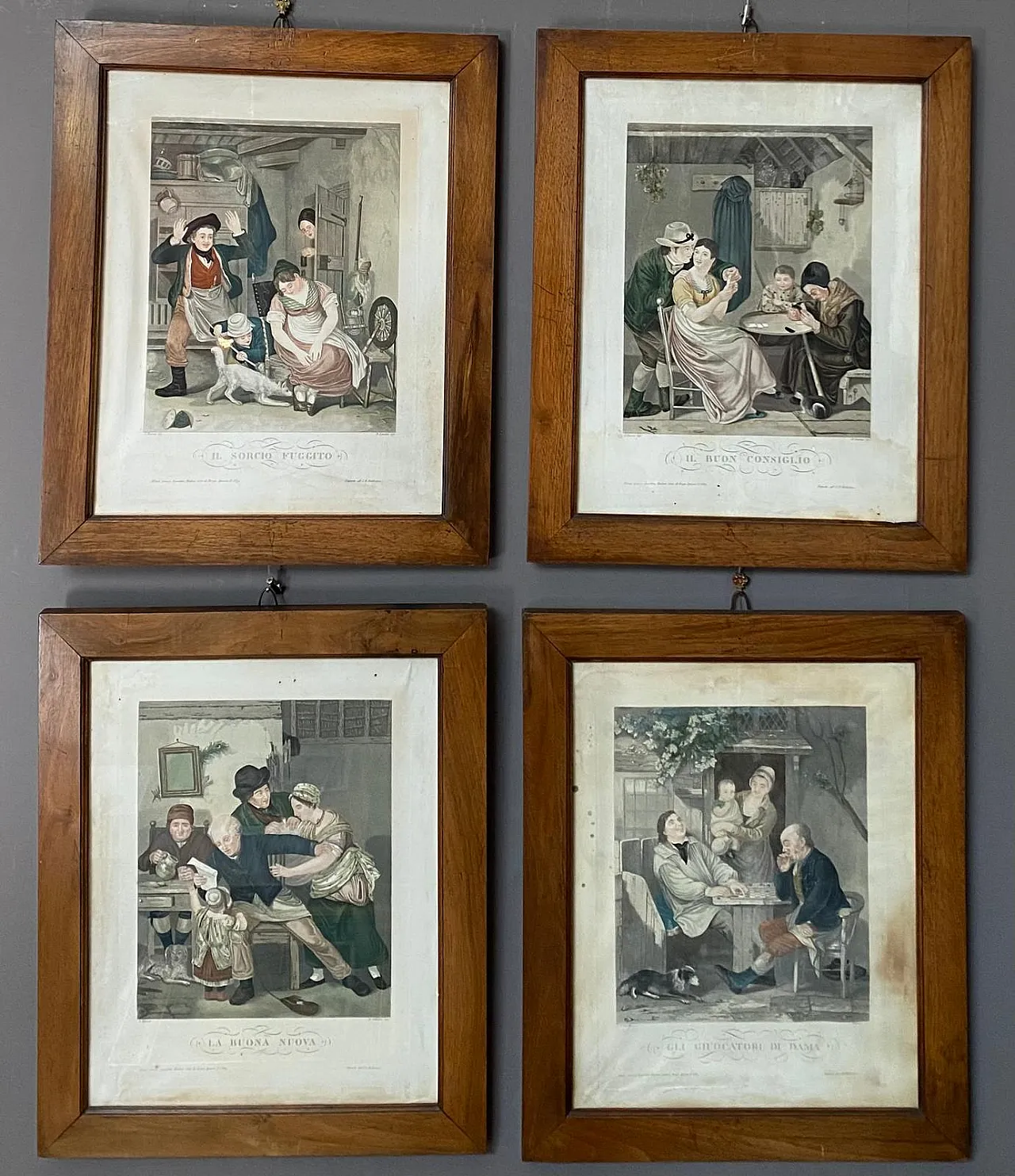 4 stampe popolari di Domenico Landini, '800 1