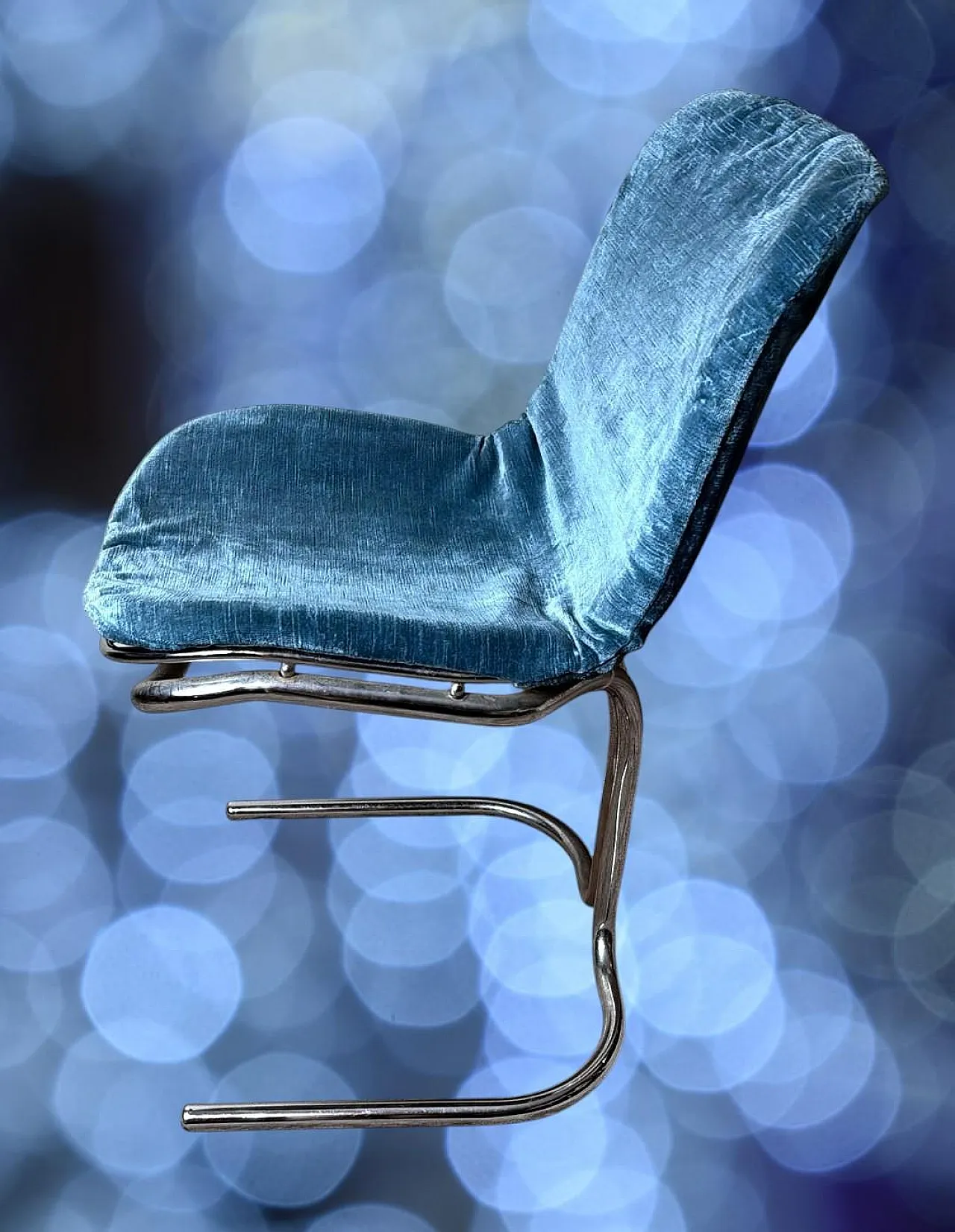 Tubular steel chair by Gastone Rinaldi for RIMA, 1970s 6