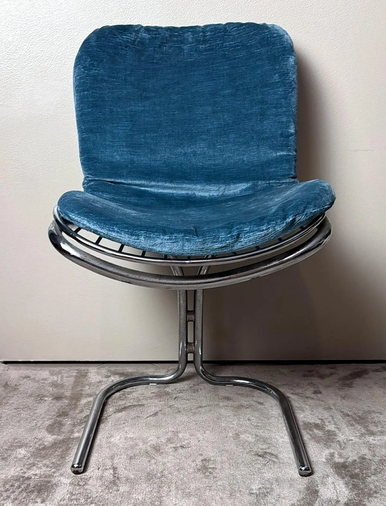 Tubular steel chair by Gastone Rinaldi for RIMA, 1970s 7