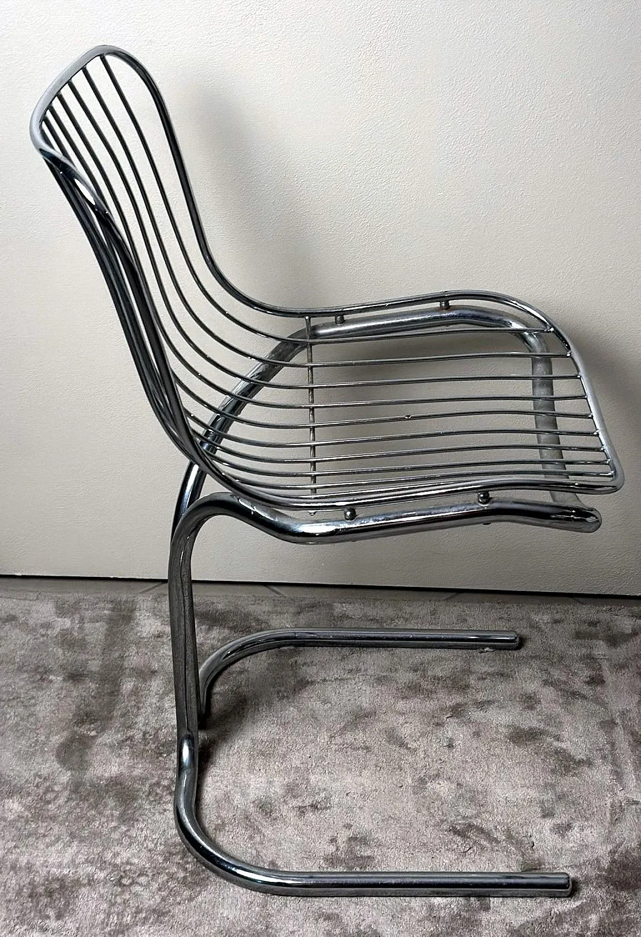 Tubular steel chair by Gastone Rinaldi for RIMA, 1970s 11