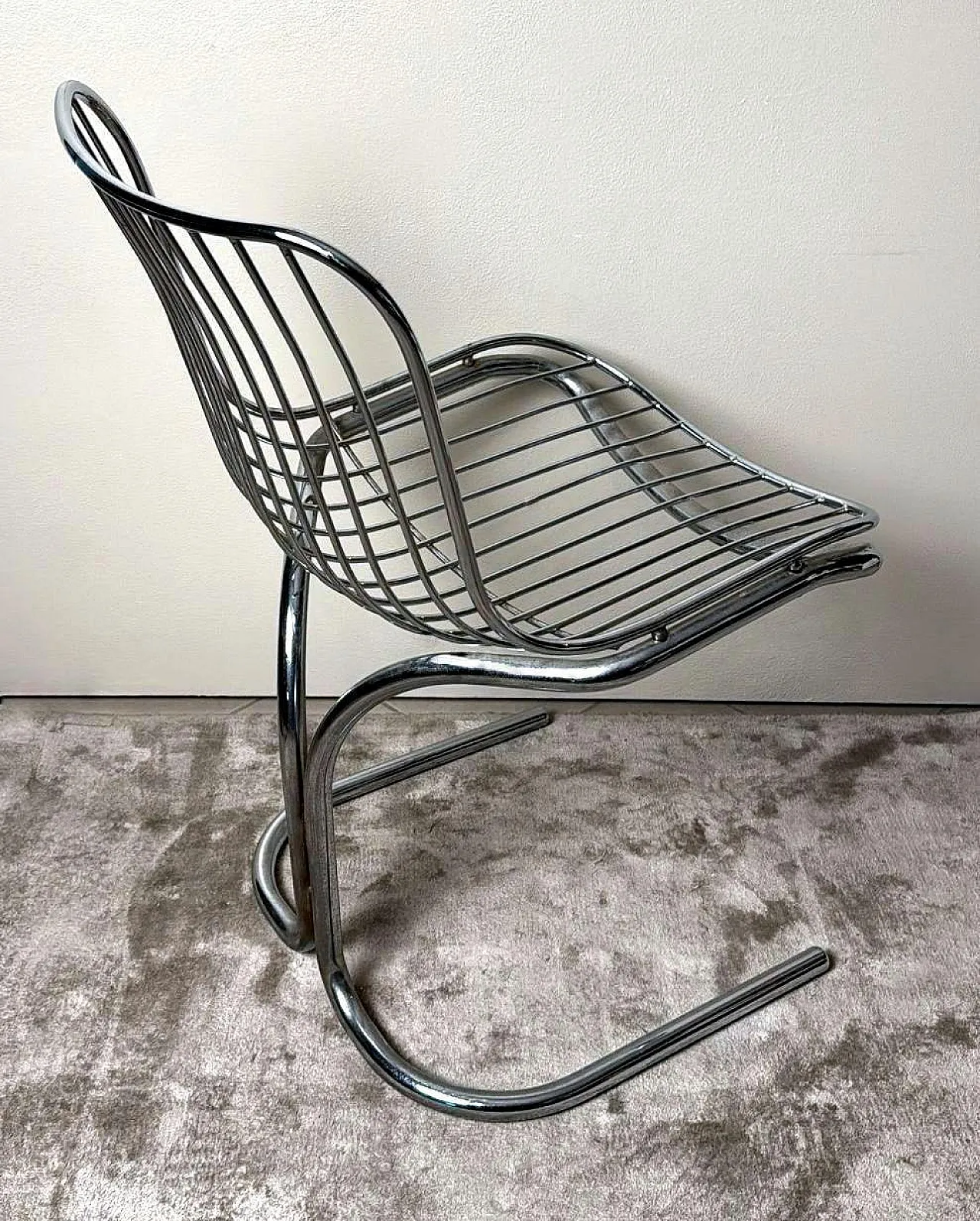 Tubular steel chair by Gastone Rinaldi for RIMA, 1970s 12