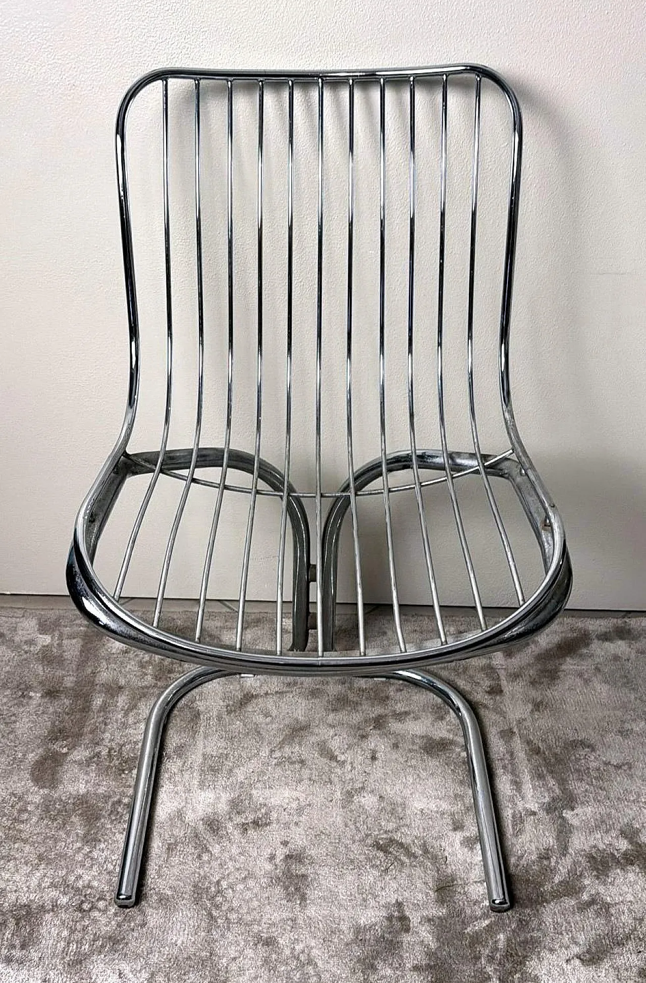 Tubular steel chair by Gastone Rinaldi for RIMA, 1970s 13