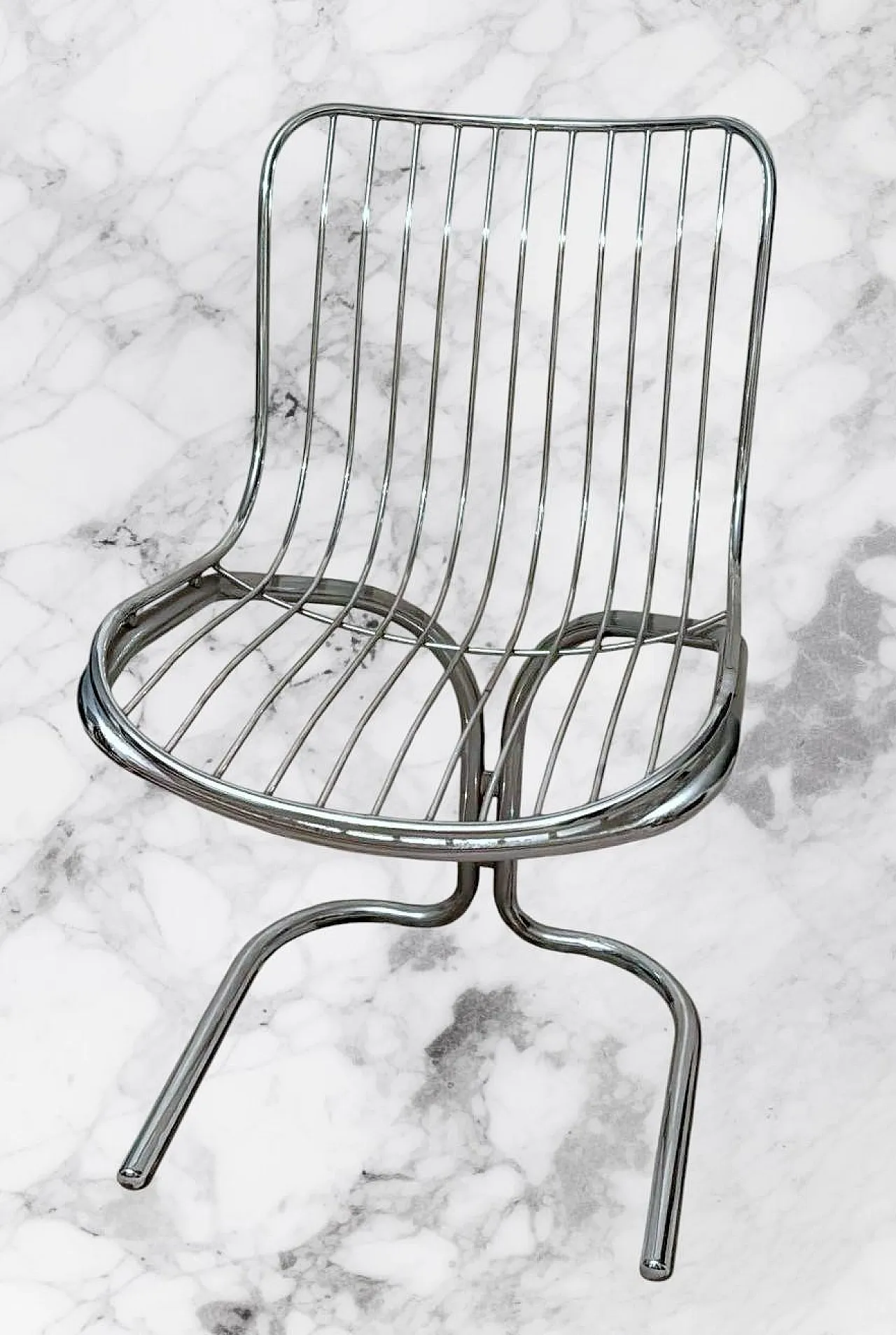 Tubular steel chair by Gastone Rinaldi for RIMA, 1970s 14