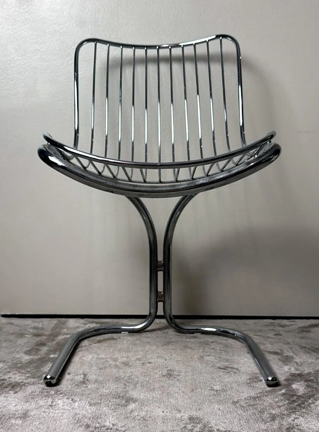Tubular steel chair by Gastone Rinaldi for RIMA, 1970s 15