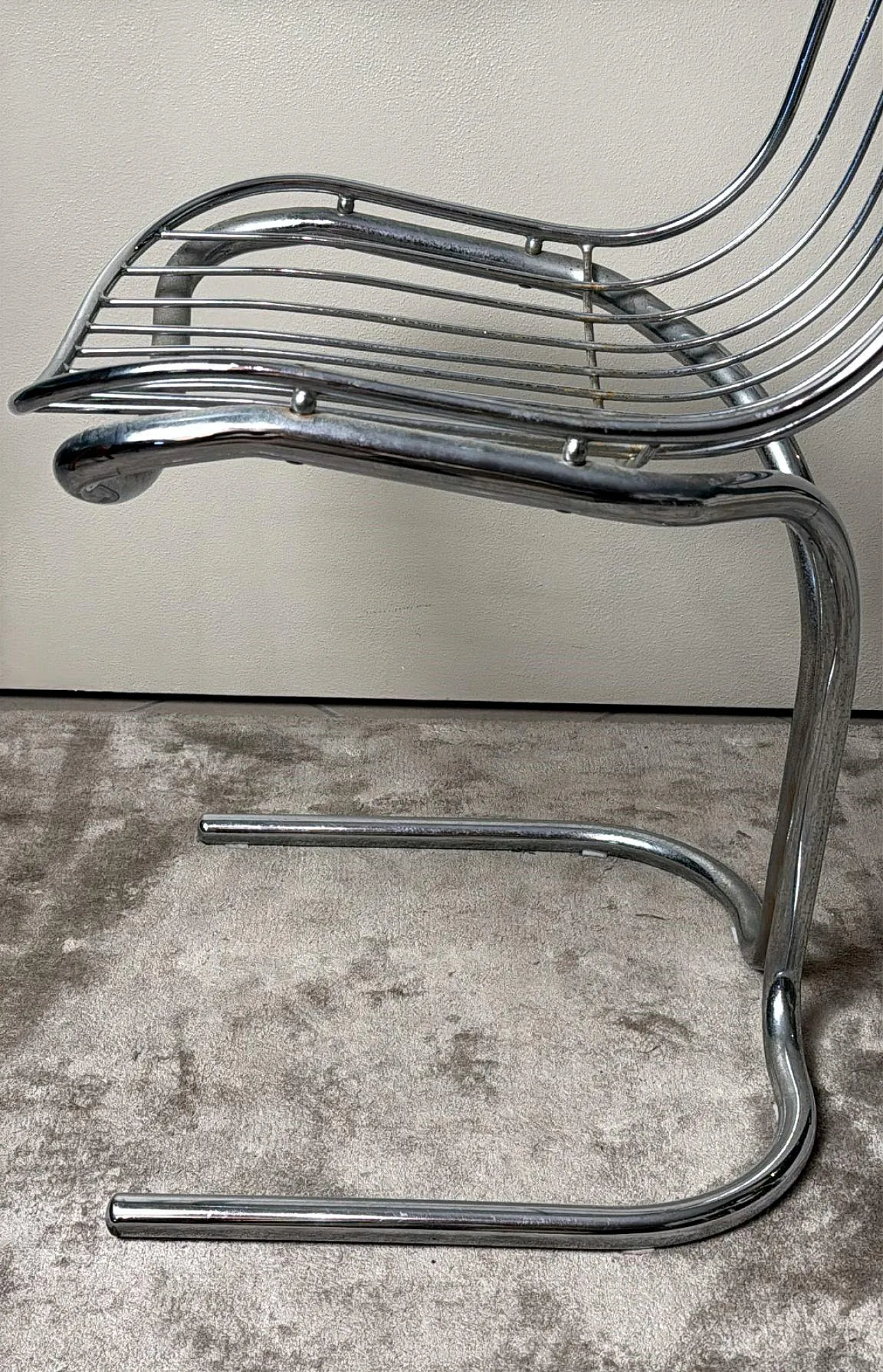 Tubular steel chair by Gastone Rinaldi for RIMA, 1970s 17