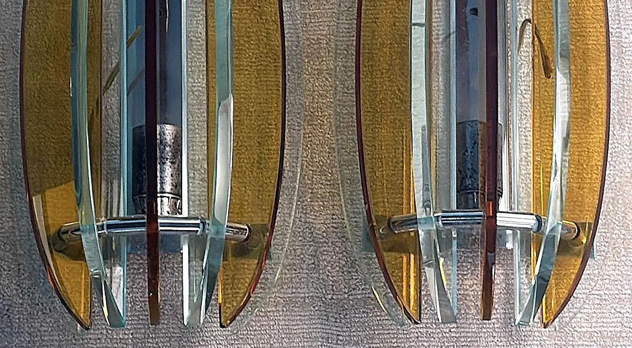 Coppia di applique di Veca per Fontana Arte, anni '70 7