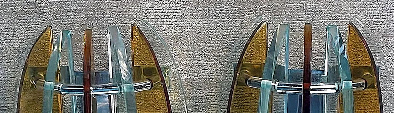 Coppia di applique di Veca per Fontana Arte, anni '70 8