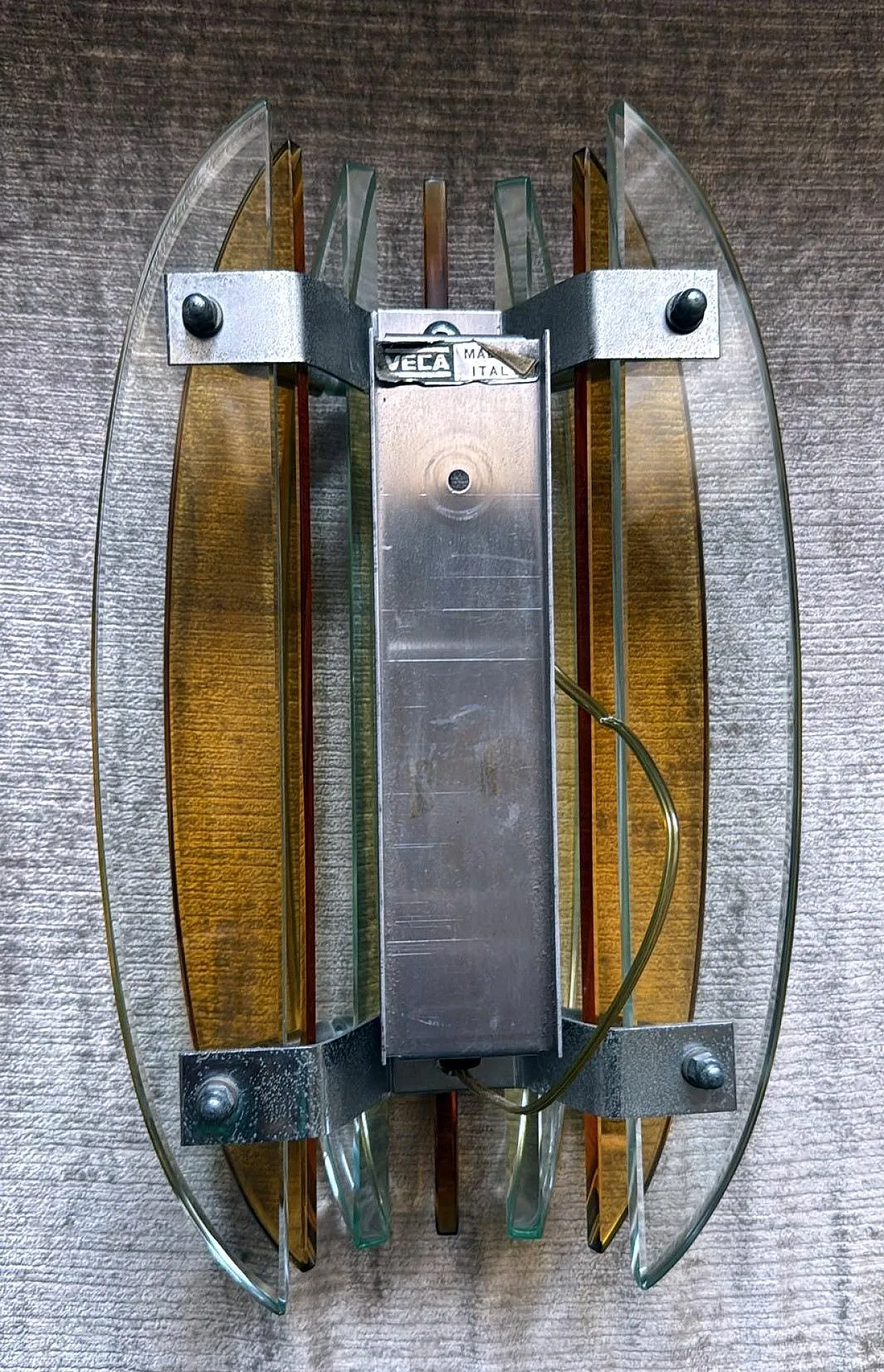 Coppia di applique di Veca per Fontana Arte, anni '70 11