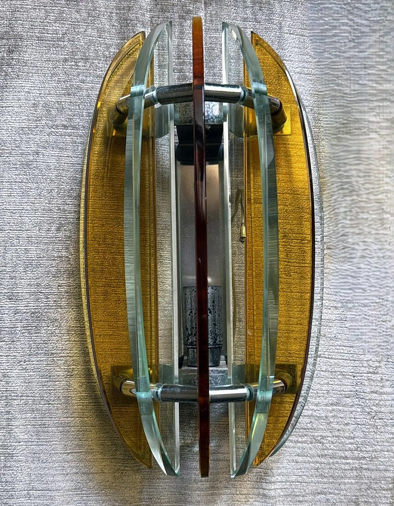 Coppia di applique di Veca per Fontana Arte, anni '70 13