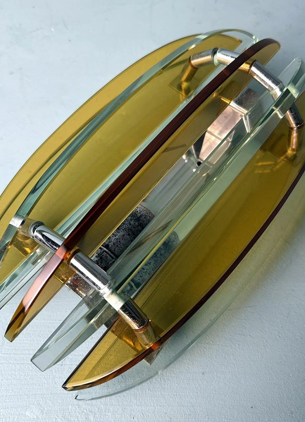 Coppia di applique di Veca per Fontana Arte, anni '70 15