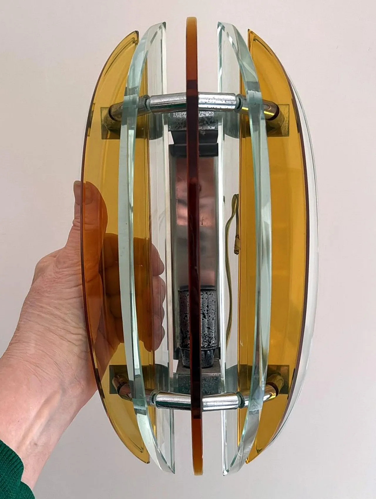 Coppia di applique di Veca per Fontana Arte, anni '70 18