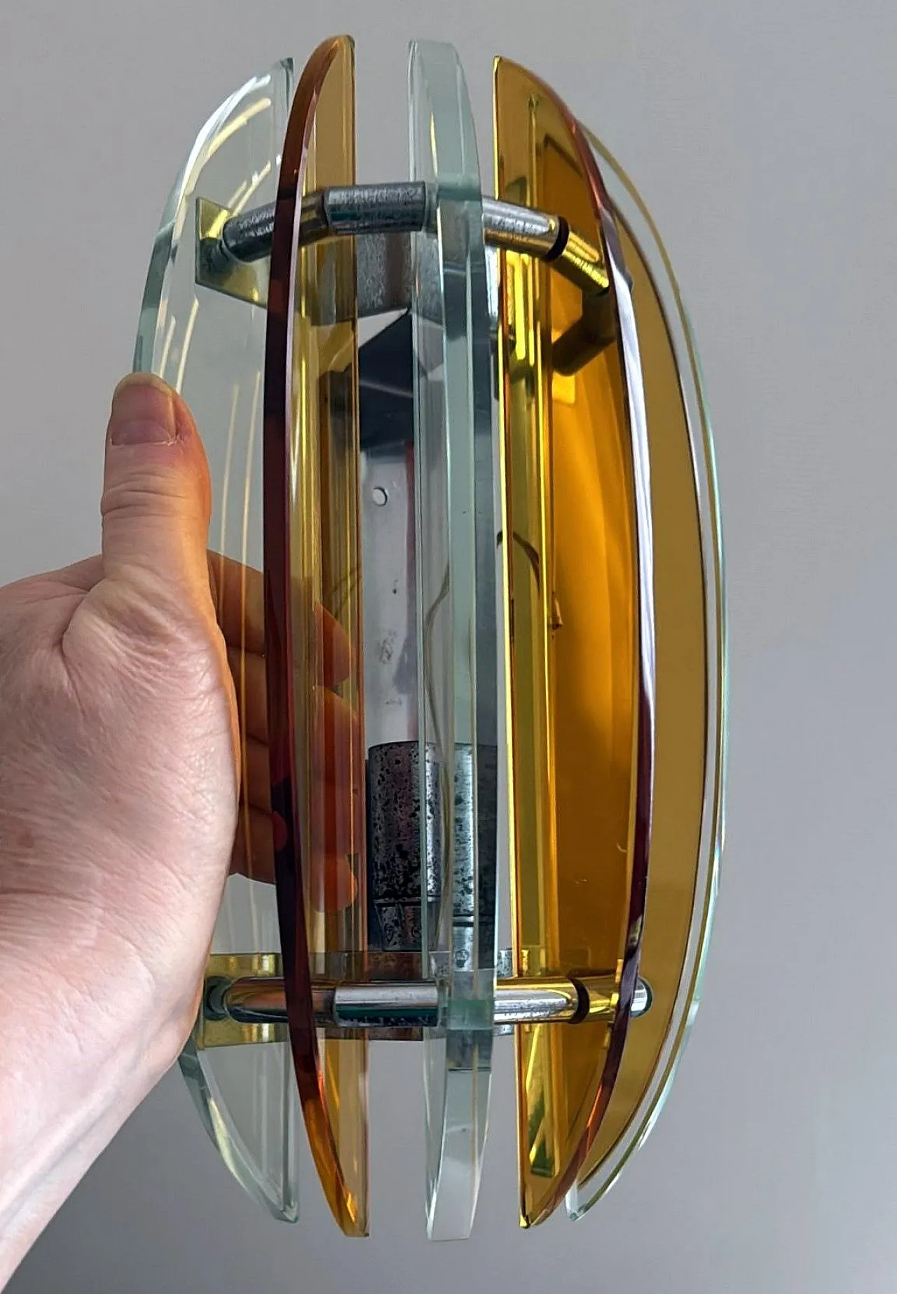 Coppia di applique di Veca per Fontana Arte, anni '70 19