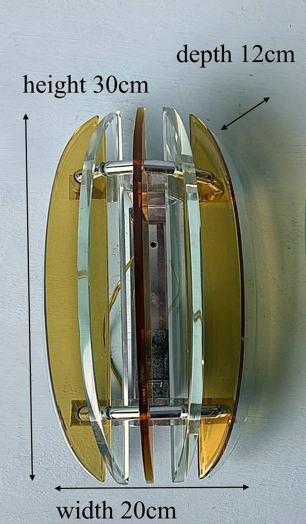 Coppia di applique di Veca per Fontana Arte, anni '70 20