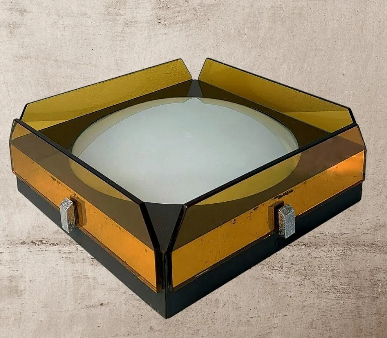 Plafoniera di Veca per Fontana Arte, anni '70 5