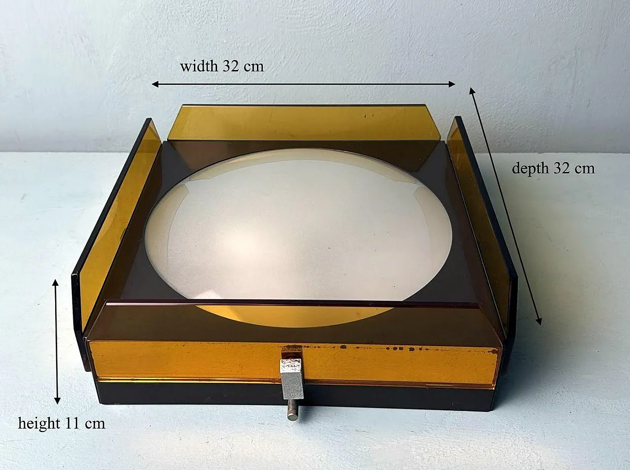 Plafoniera di Veca per Fontana Arte, anni '70 19