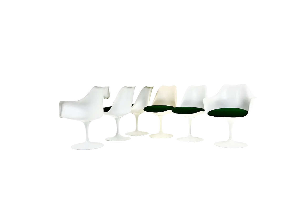 Tulip Dining Chairs by Eero Saarinen for Knoll International, 1970s, S 15