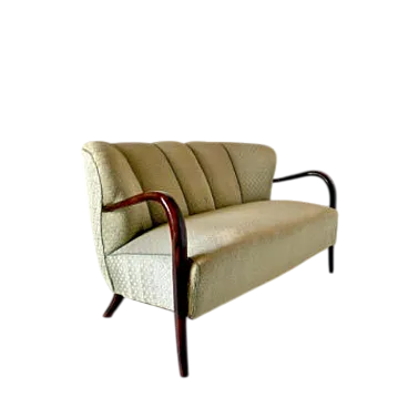 Two -seater sofa Art Déco, Malatesta and Mason, Italy 1950s