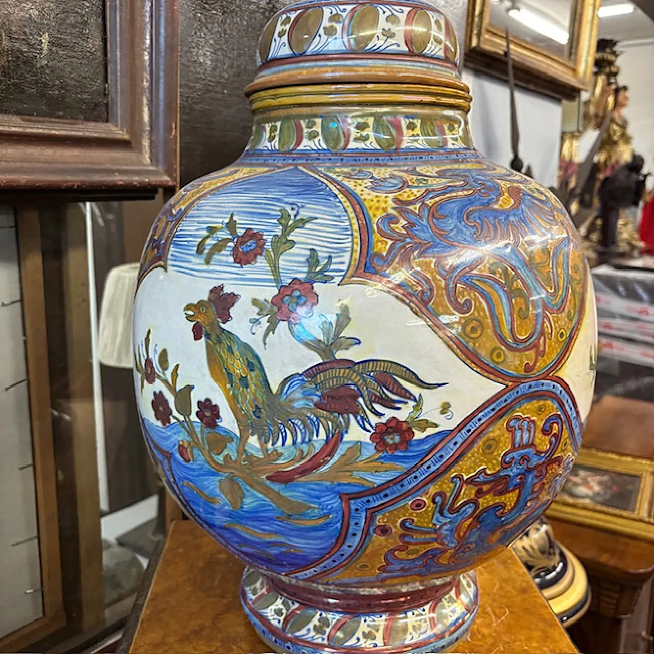 Grande vaso Potiche Liberty Santarelli Gualto Tadino, 1920 2