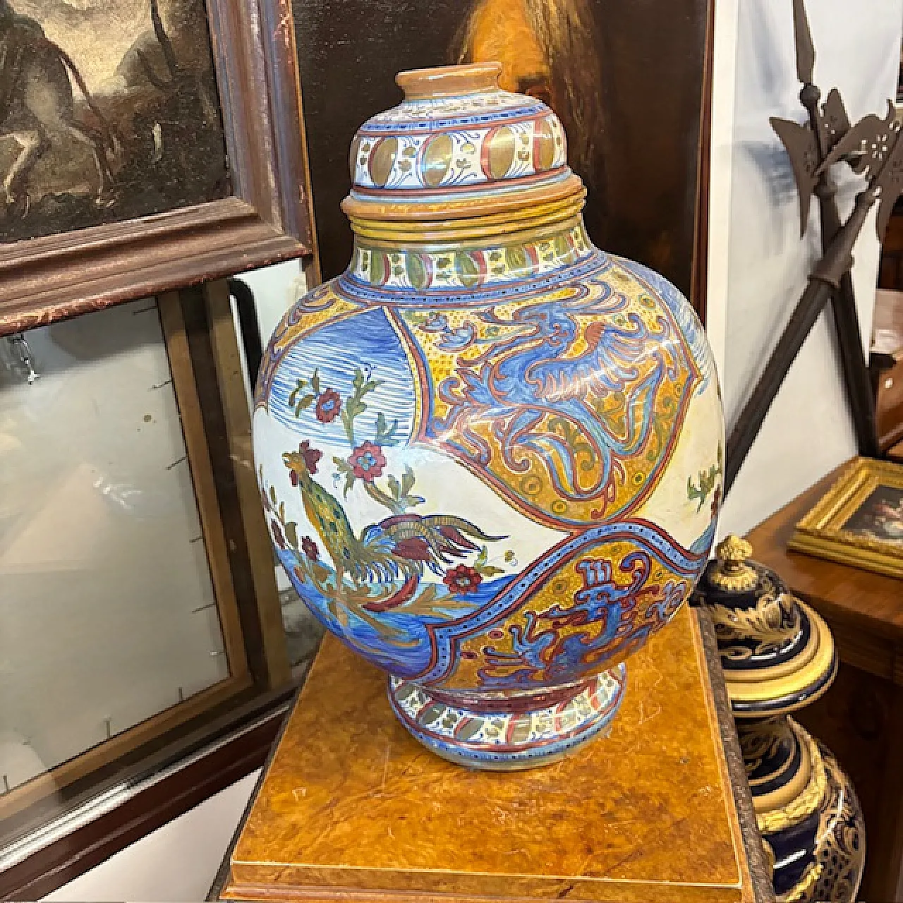 Grande vaso Potiche Liberty Santarelli Gualto Tadino, 1920 5