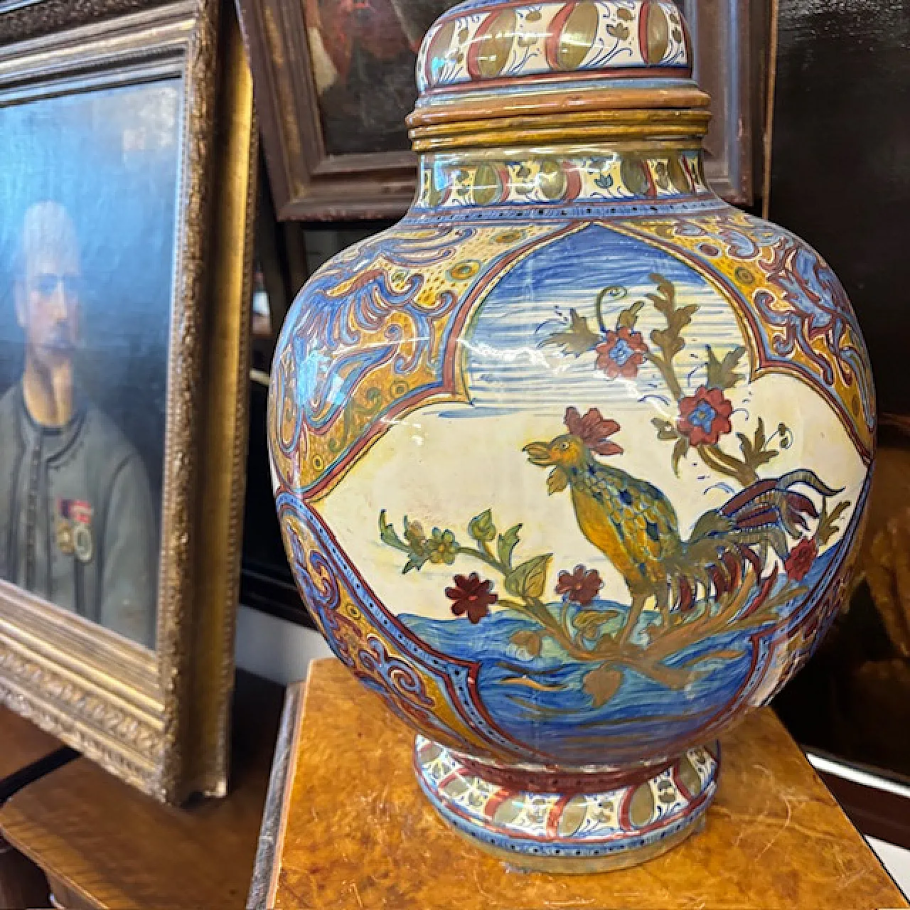 Grande vaso Potiche Liberty Santarelli Gualto Tadino, 1920 6