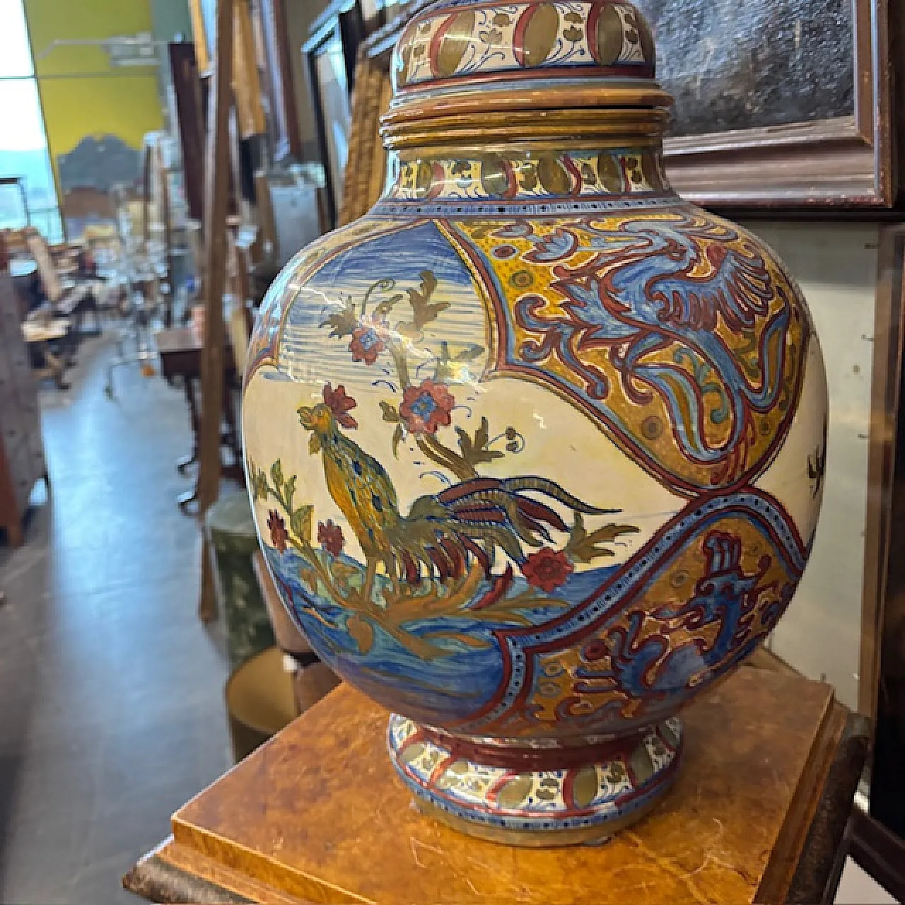 Grande vaso Potiche Liberty Santarelli Gualto Tadino, 1920 7