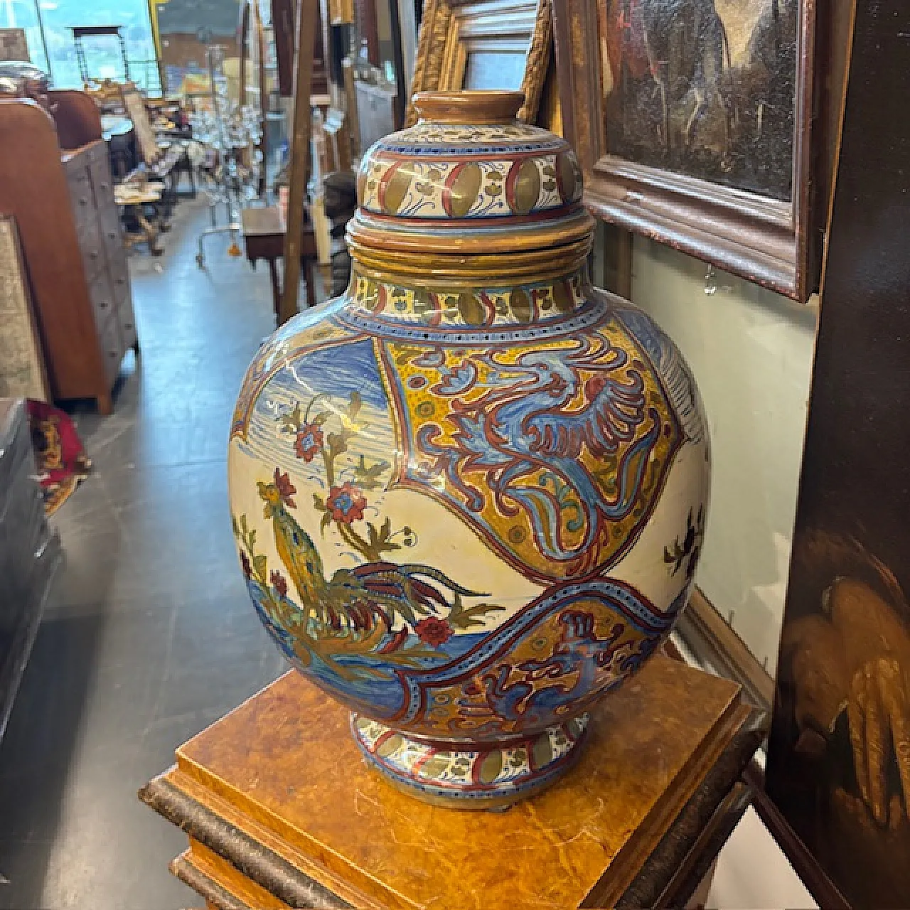 Grande vaso Potiche Liberty Santarelli Gualto Tadino, 1920 8