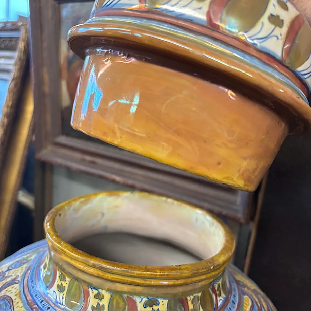 Grande vaso Potiche Liberty Santarelli Gualto Tadino, 1920 9