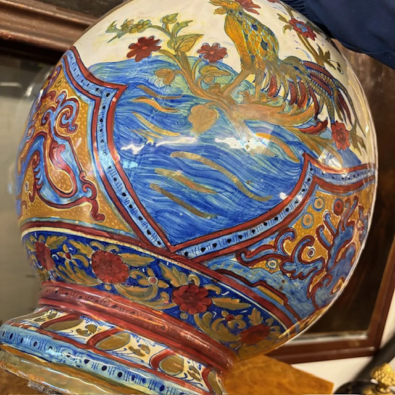 Grande vaso Potiche Liberty Santarelli Gualto Tadino, 1920 11