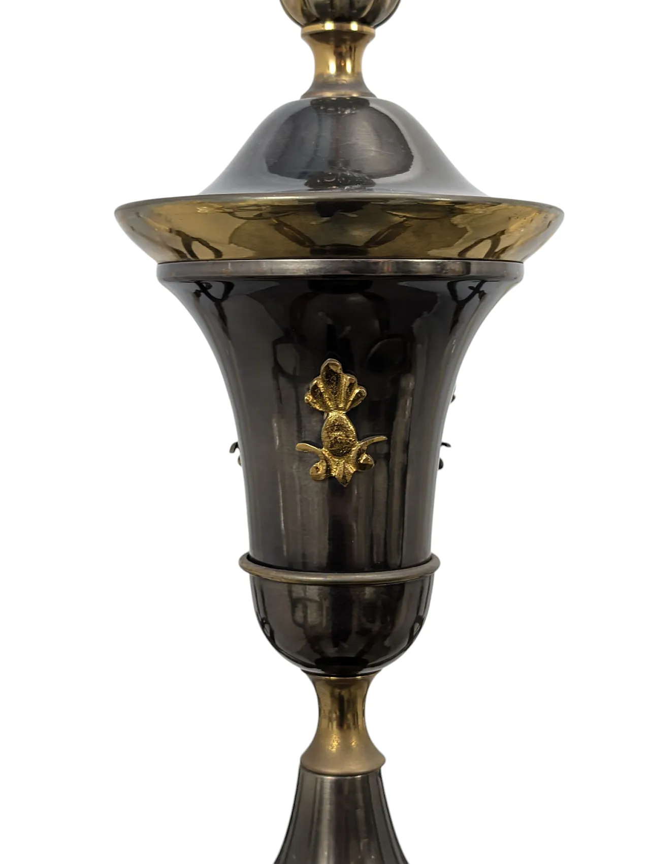 Brass chandelier with 12 lights, 50s 2