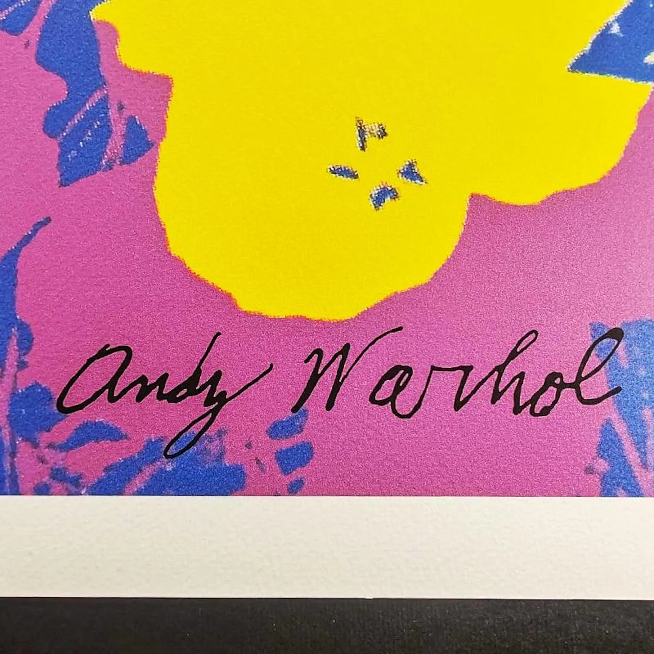 Flowers, litografia di Andy Warhol, anni '80 1