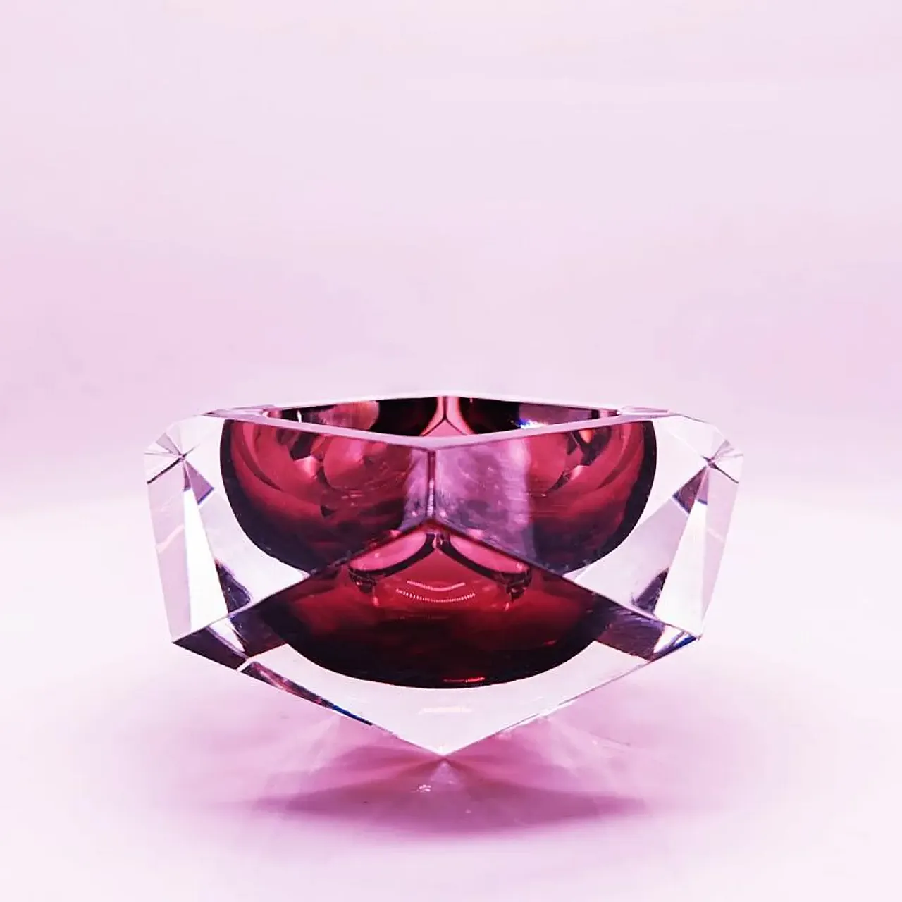 Posacenere in vetro di Murano di Flavio Poli per Seguso, anni '60 1