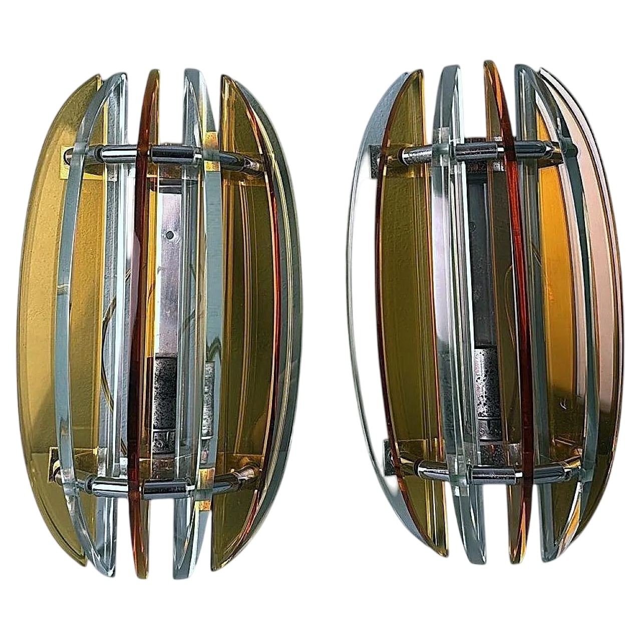 Coppia di applique di Veca per Fontana Arte, anni '70 21