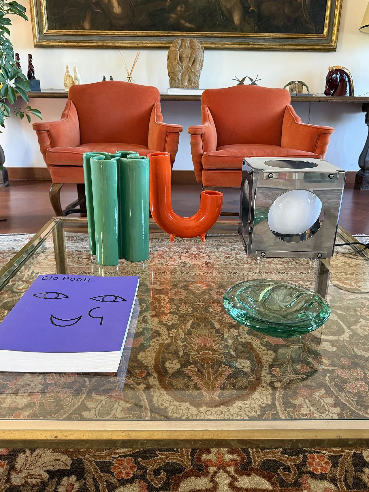 Vaso in ceramica verde di Franco Bettonica per Gabbianelli, anni '70 4