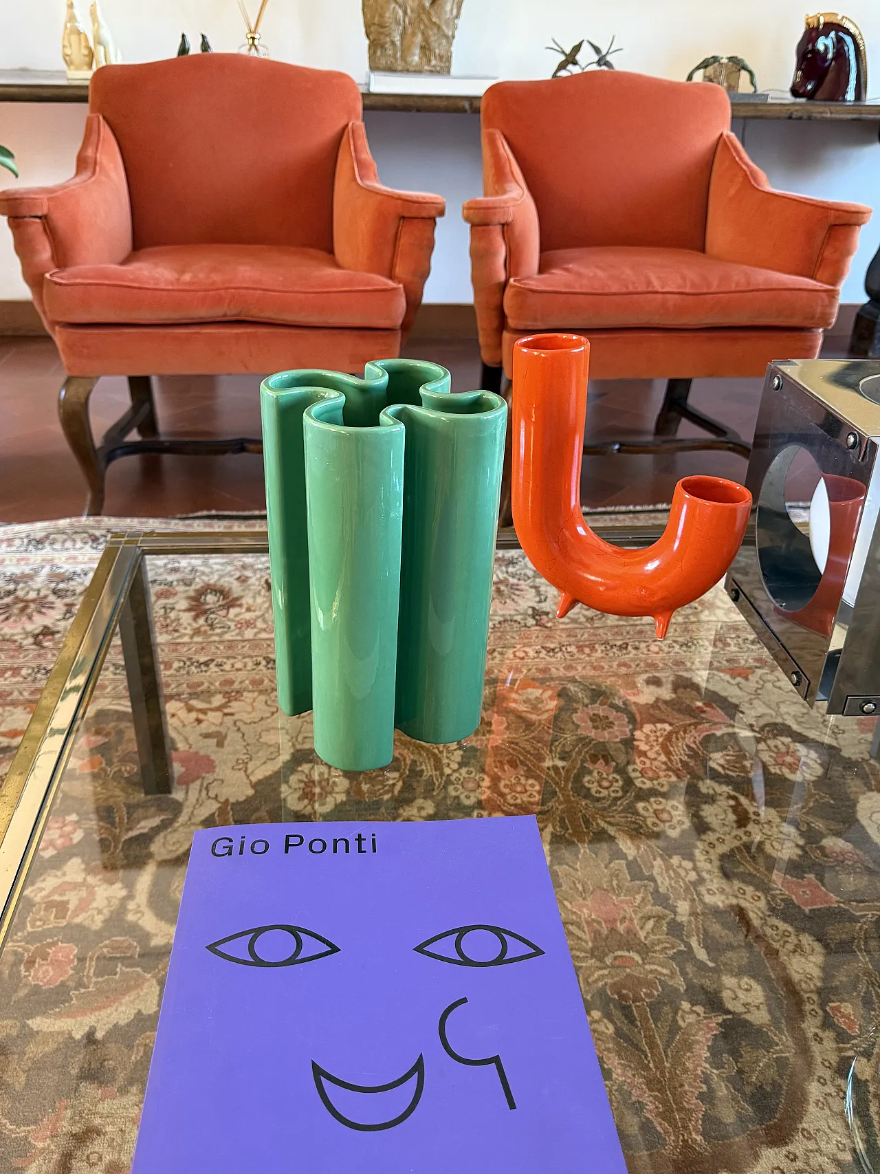 Vaso in ceramica verde di Franco Bettonica per Gabbianelli, anni '70 5