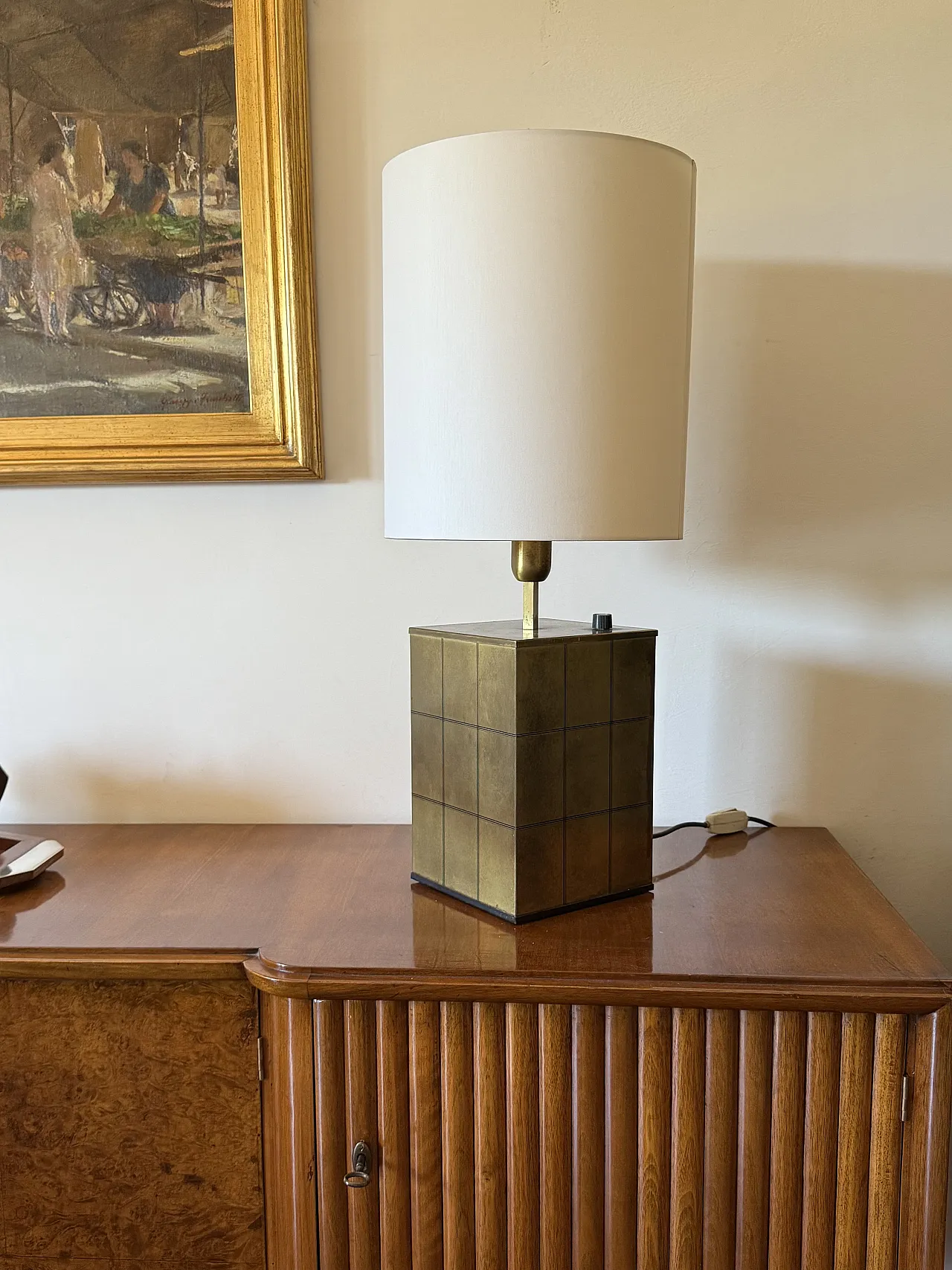 Hollywood Regency Brass Table Lamp Base, Romeo Rega, 1970s 2