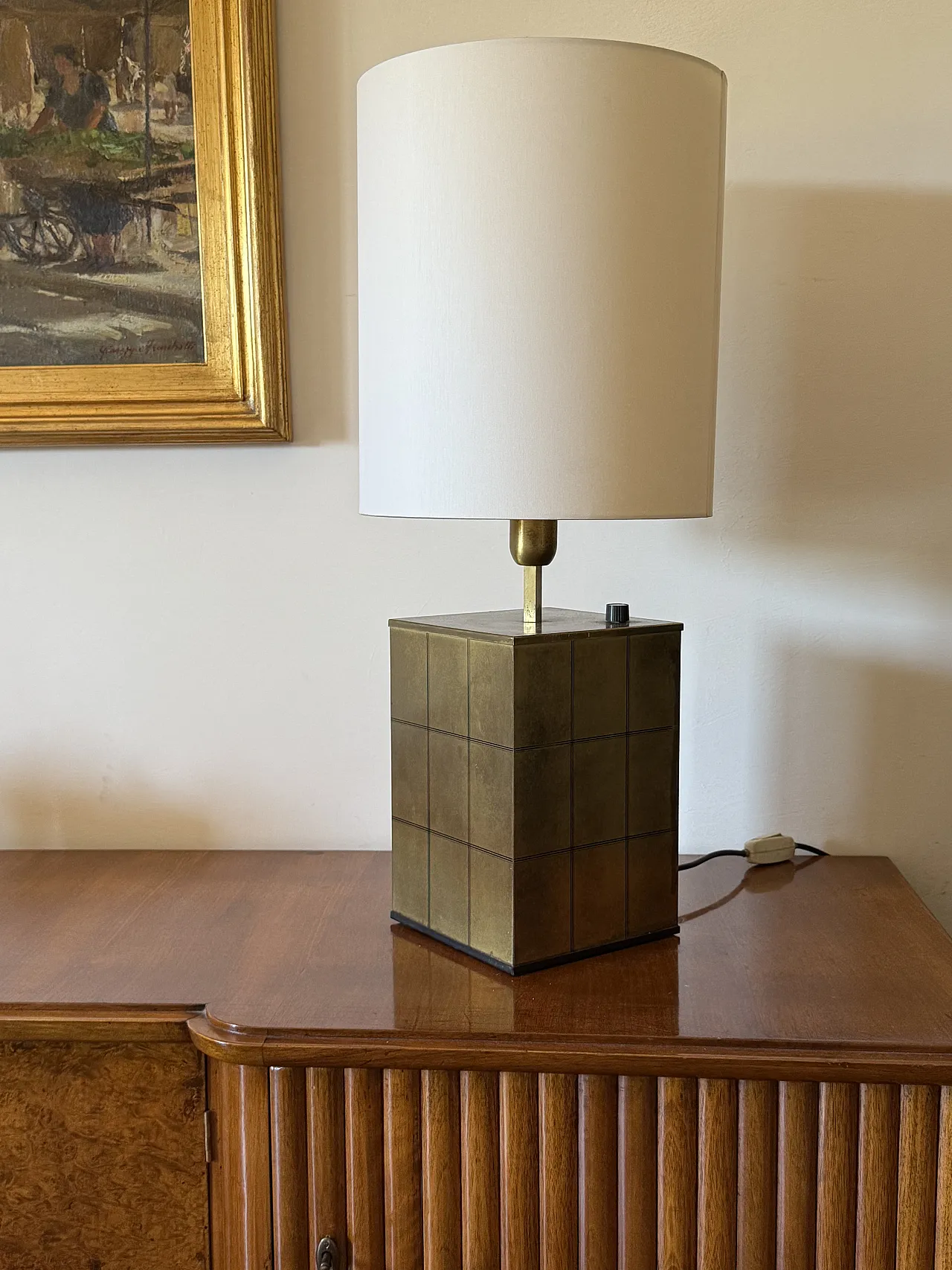 Hollywood Regency Brass Table Lamp Base, Romeo Rega, 1970s 3
