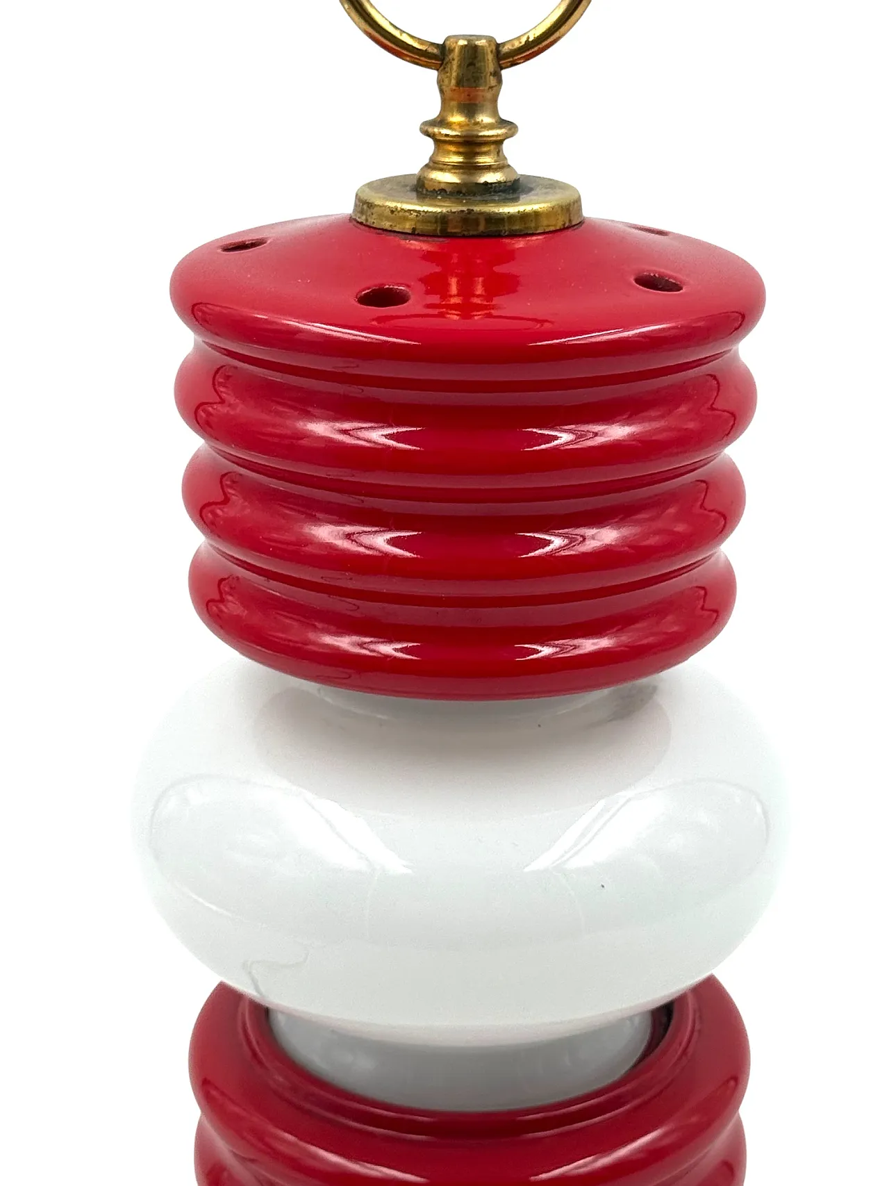 Space Age Lantern-Shaped Table Lamp, Florentine ceramics, 1970s 6