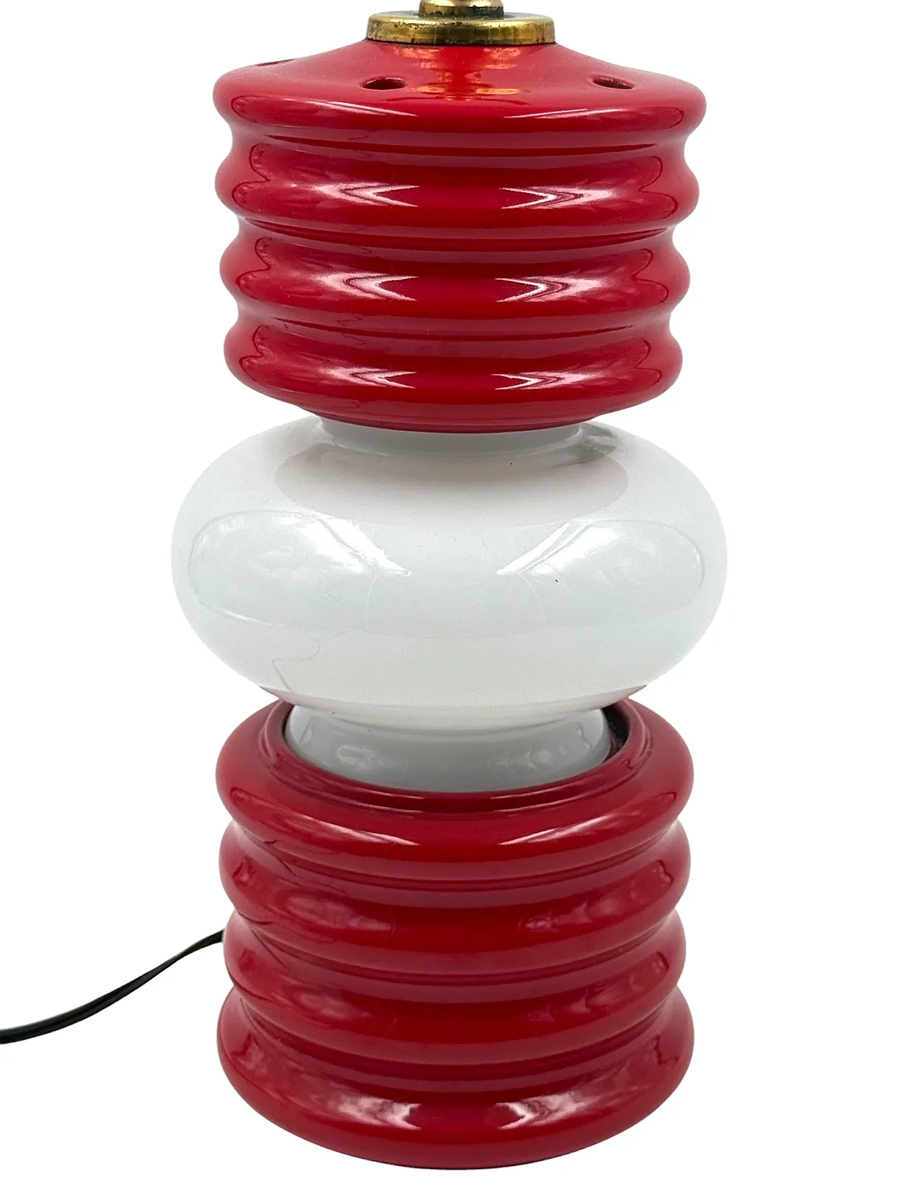 Space Age Lantern-Shaped Table Lamp, Florentine ceramics, 1970s 7