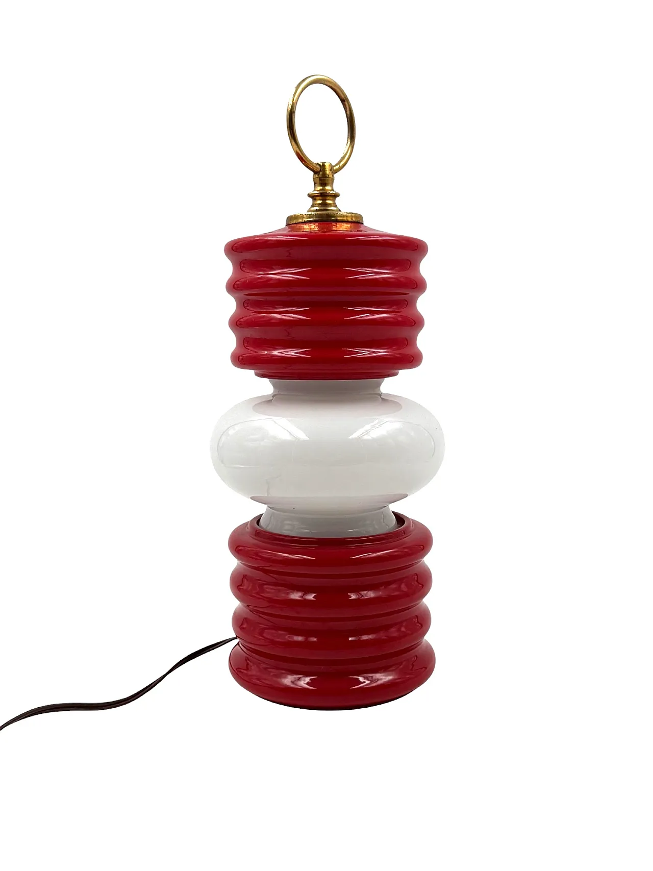 Space Age Lantern-Shaped Table Lamp, Florentine ceramics, 1970s 9