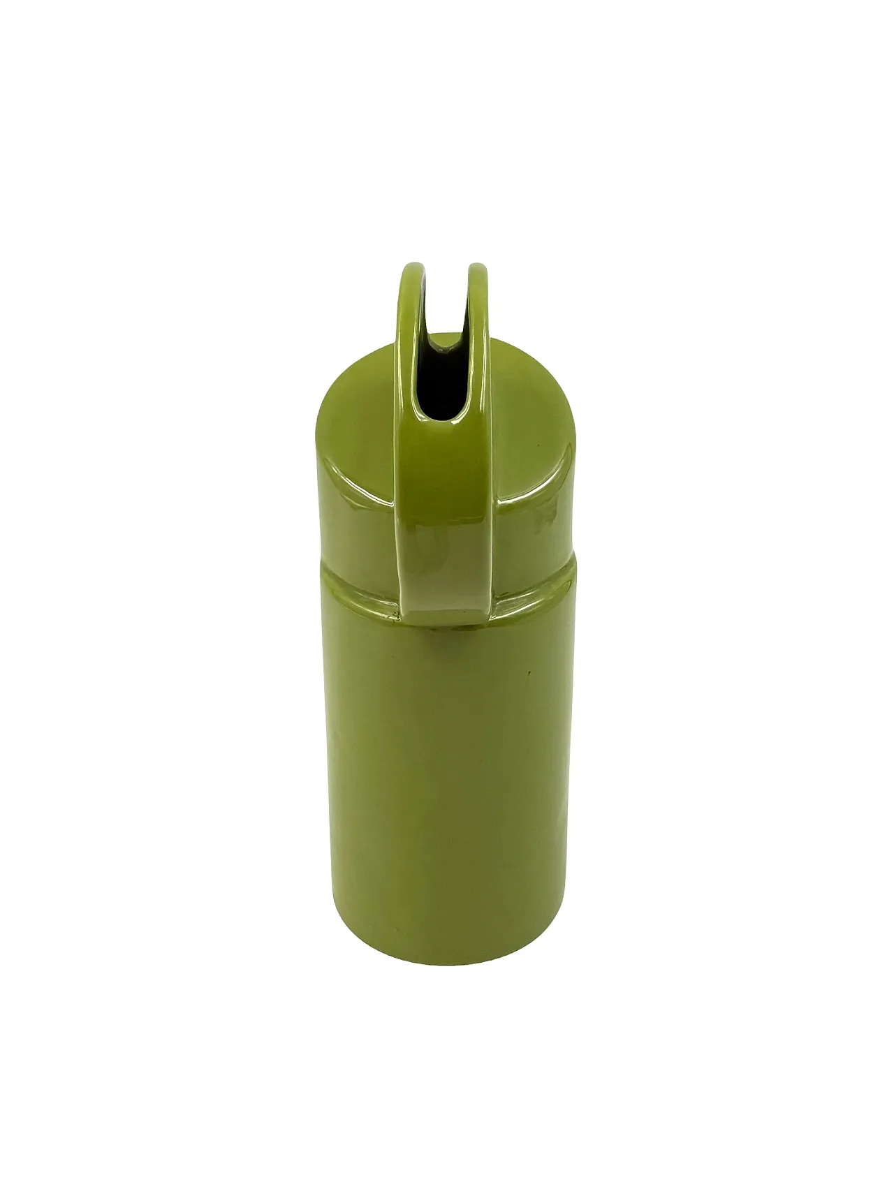 Space Age Green Ceramic Vase, Pietro Arosio, Parravicini, 60s 9